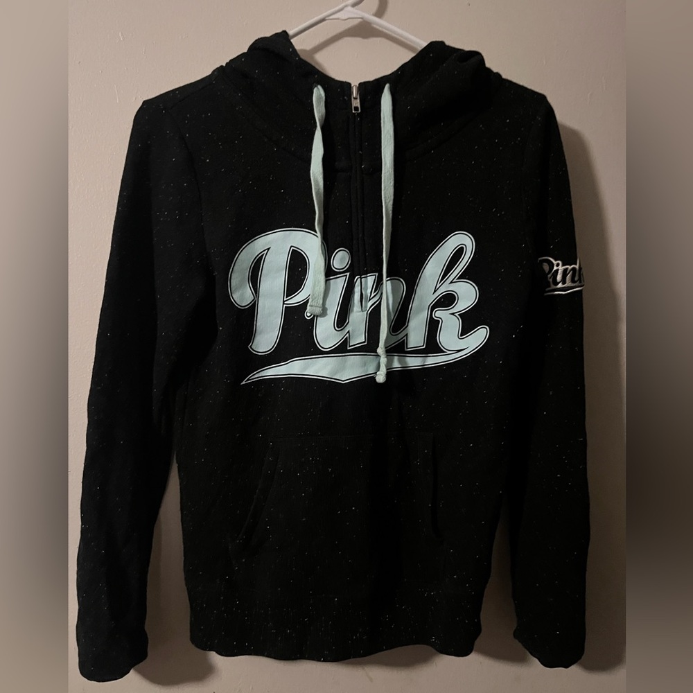 Victoria's Secret Pink Gray and Black Hoodie